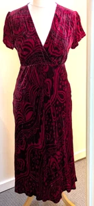 Vestido de noche vintage mezcla seda fase 8 - talla 12 - Imagen 1 de 11