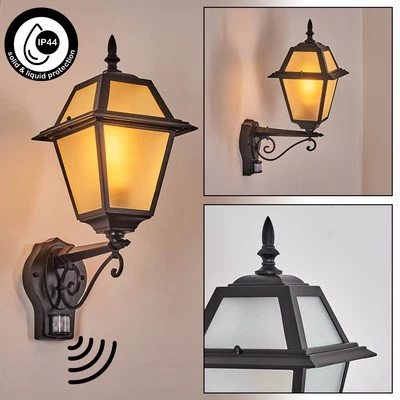 Bewegungsmelder Außen Wand Leuchte Lampe Garten Hof Außenbeleuchtung Landhaus - Bild 1 von 4