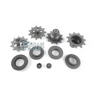 Henglong German Leopard2A6 1/16 RC Tank 3889 Metal Sprockets Driving Wheels - Imagen 1 de 6