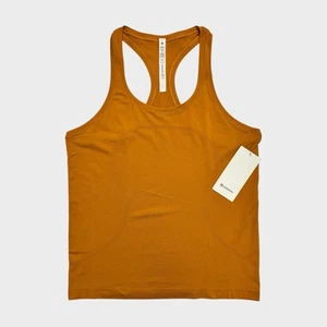NWT Lululemon Swiftly Tech Racerback Tank Top 2.0 - Autumn Orange, Size 12 - Picture 1 of 7