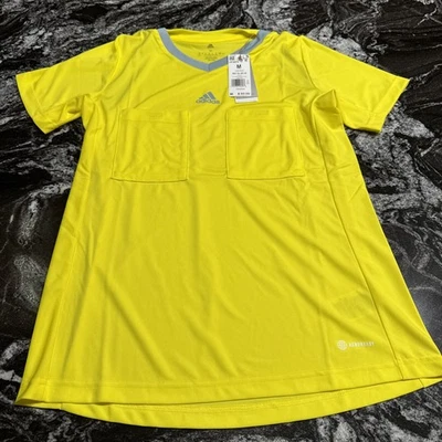 Camiseta de fútbol Adidas Árbitro 22 HF5975 amarilla brillante para mujer mediana nueva con etiquetas $60 Foto 1 de 4