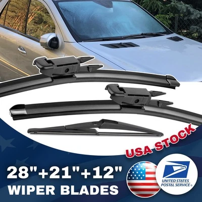 Limpiaparabrisas duradero 3 piezas 28"21"12" para Mercedes-Benz GL450 2007-2012 Foto 1 de 4