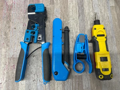 LOT OF 3 Ideal CAT  Crimp Tool W/ AKLEIN TOOLS EXTRA FREE SHIPPING - Image 1 of 4