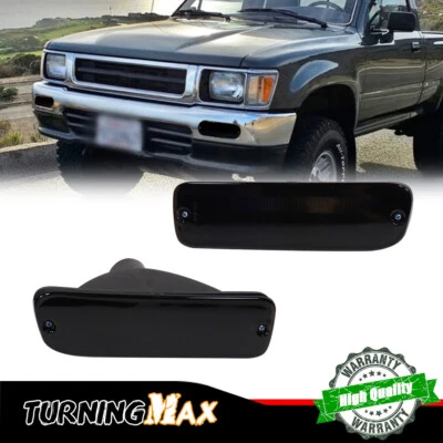 Smoked Black Front Turn Light Housing For 95-97 Toyota Tacoma 4WD& 98-00 DLX,RWD - Image 1 of 4