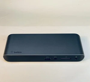 Belkin Thunderbolt 3 Dock-Pro F4U097 / USB 3.0 / DisplayPort / NO POWER ADAPTER - Picture 1 of 3