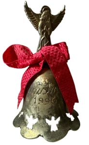 Vintage International Silver Company 1996 Silver Plated Christmas Angel Bell - Picture 1 of 4