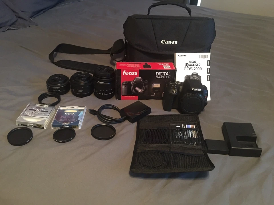 Cámara digital Canon EOS Rebel SL2 24,2 mega píxeles SLR - negra Foto 1 de 1