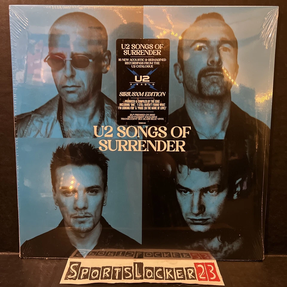 U2 Songs Of Surrender Translucent Blue Color Vinyl Record SiriusXM LE x/1500 NEW - Image 1 of 4