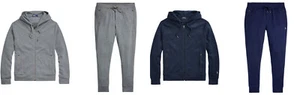 Polo Ralph Lauren Double Knit Ultrasoft Cotton Hoodie Jogger Track Suit New $446 - Picture 1 of 17
