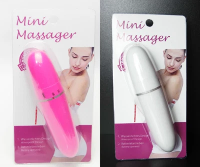 STOLZ GMBH WASSERFEST Massagegerät Vibrator Stick Gesicht Vibration Relax schwarzen Beutel