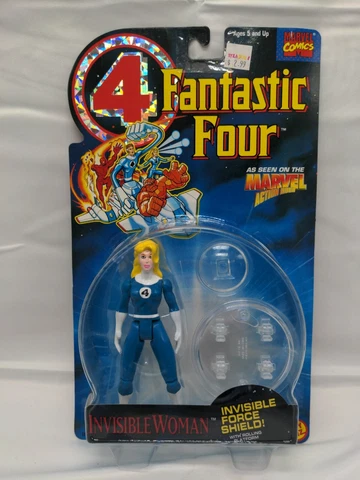 Toy Biz 1994 NEW Marvel Fantastic Four Invisible Woman 5" Action Figure Cover