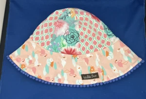 Matilda Jane Shade Seeker Hat Reversible Beach Pool Swim Flamingos Size 8-10 - Picture 1 of 5