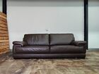 Chalet Leather Couch Brown Genuine Leather Sofa 2.5-Seater Solid Furniture