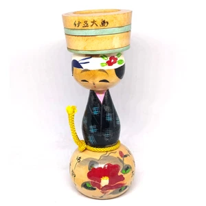 Kokeshi N0.23 Japanese wood doll statue figure Carving Folk Art Traditional toy - Picture 1 of 12