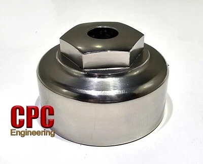 67-5024 Stainless steel steering stem adjuster sleeve cap BSA Sunbeam UK CPC A10 - Image 1 of 2