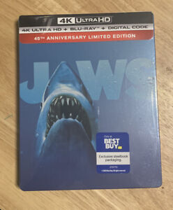 Jaws 45th Anniversary Edition(4K Ultra HD+Bluray+Digital,Steelbook) NEW