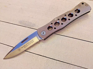 Smith & Wesson Extreme Ops Lockback Folding Knife Aluminum Handle #CK6AEU - Picture 1 of 5