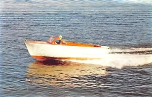 Cartolina Pubblicitaria Pembroke Mare Sci Skiffs - Foto 1 di 2