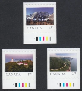 Canada 2020 = FAR AND WIDE = set of 3 HV Booklet stamps w/ COLOUR ID marks - Bild 1 von 2