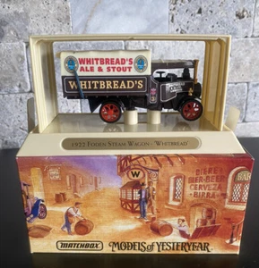 Vintage-Matchbox Great Beers of the World Series 1922 FODEN STEAMWAGON WHITBREAD - Picture 1 of 3