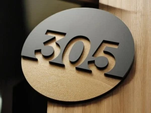 House Number Plaques Personalised Door Numbers Door Signs Custom Number Plate - Picture 1 of 7