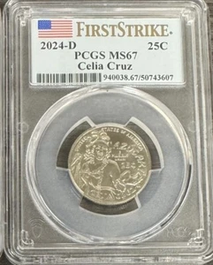 2024 D Celia Cruz Quarter PCGS MS67 First Strike - Picture 1 of 1