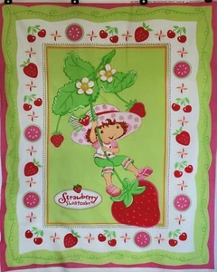 Vintage Strawberry Shortcake Fabric Panel Rare 2004 Characters From Cleveland - Picture 1 of 9