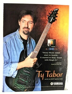 KING'S X / TY TABOR / 2000 GUITARRAS YAMAHA RGXTT REVISTA ANUNCIO IMPRESO - Imagen 1 de 1
