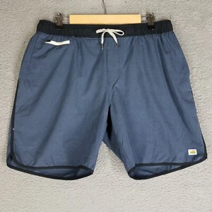 Vuori Banks Shorts Erwachsene XL blau Training Fitness elastische Taille Freizeit 7" aktiv Herren - Bild 1 von 11