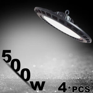 4 Pack 500 watt ufo light Factory Warehouse Commercial Light Fixtures 6500K - Picture 1 of 12
