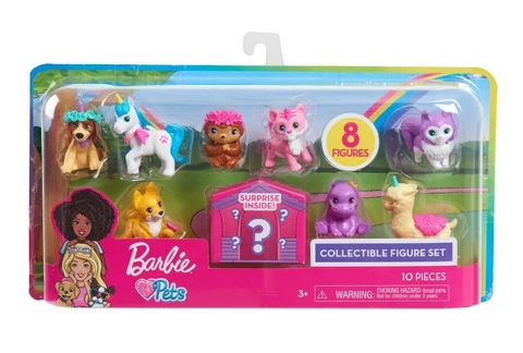 Barbie Pets 10 Pcs (8 figures) Collectible Figure Set NIB figurine up 2" tall Cover
