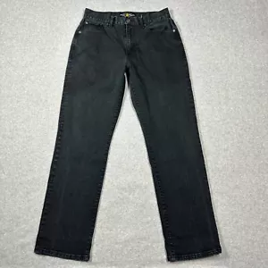 Lucky Brand 429 Classic Straight Herrenjeans Größe 30Wx32L schwarz Stretch - Bild 1 von 12