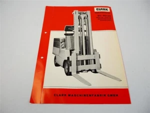 Brochure Clark EC 20 25 Forklift Battery Drive Specifications - Picture 1 of 1