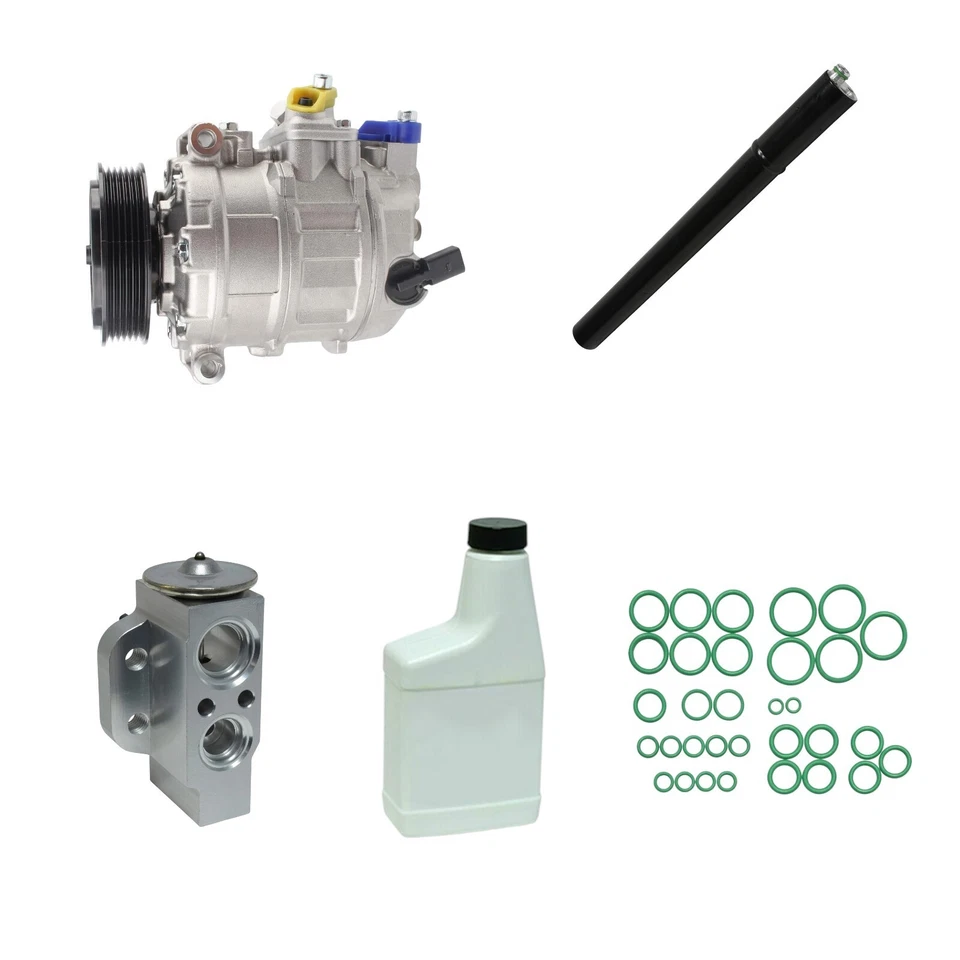 Kit de compresor de aire acondicionado para Audi A3 Volkswagen Bora CC Eos Golf Jetta KT646 Foto 1 de 4