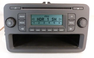Autoradio CD-Radio Mit Mp3 Skoda Fabia 5J0035152A Blues +Radio Code #010 - Bild 1 von 4