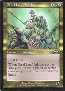 4X STEEL LEAF PALADIN 127/143 PLANESHIFT MTG MAGIC MP X4 (yourdeckbuilder) - Picture 1 of 1
