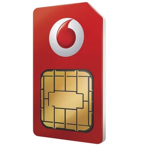 VODAFONE PAY AS YOU GO KARTA SIM OFICJALNA ZAPIECZĘTOWANA 4G NANO MICRO SIM 3 w 1 DANE - Zdjęcie 1 z 2