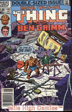 MARVEL TWO-IN-ONE (1974 Series)  (MARVEL) #100 NEWSSTAND Fine Comics Book