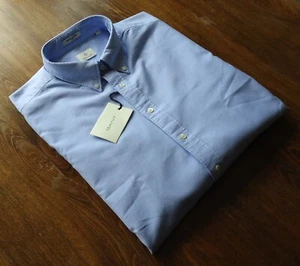 GANT talla XL Slim Perfect Oxford Hombre Camisas Casuales Azul Claro NUEVO - Imagen 1 de 13