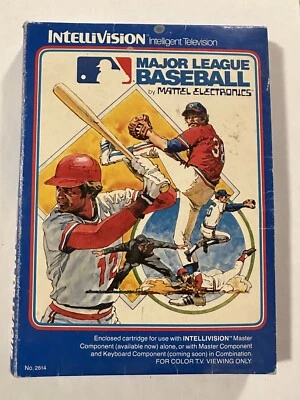 Major League Baseball (Intellivision, 1980) Box With Game Authentic Cartridge - Image 1 of 4
