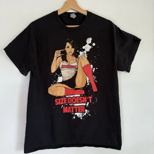 Dwarfinators Extreme Dwarf Wrestling Black Graphic Tee "Size Doesn't Matter" M - Bild 1 von 8