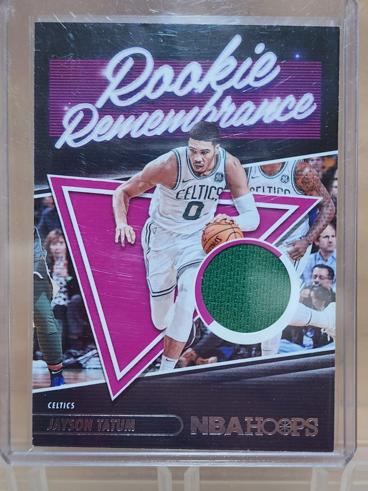 Jayson Tatum 2022 Panini Rookie Remembrance Celtics Swatch Card RR-JAY - Image 1 of 2