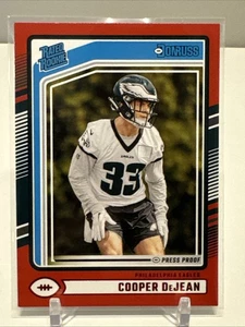 2024 Donruss Cooper DeJean Press Proof Red Rated Rookie #305 Eagles - Picture 1 of 2