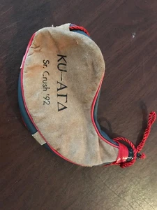 Suede Skin Bota Bag 1 Liter Water Canteen ALPHA GAMMA DELTA UNIVERSITY OF KANSAS - Picture 1 of 2