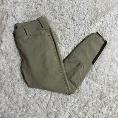 Pantalones de montar a caballo con parche en la rodilla de pikeur tostado talla 34R para mujer Foto 1 de 4