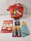 Vintage 1983 Rainbow Brite Soft Side Lunch Box Hallmark Red Socks Wristband +_AH