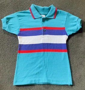 Polo McKids Vintage 4T Rayas Cuello McDonald's EE. UU. - Imagen 1 de 9
