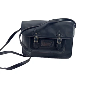 Vintage Lotus Black Handbag Ladies Satchel  Bag Crossbody  - Picture 1 of 24