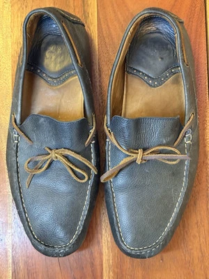 Zapatos Barco Hombre Talla 11 M Cuero Azul Foto 1 de 4