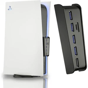 6 Ports Extend USB Hub Adapter High Speed Splitter For Sony PS5 PS4 Pro Console - Picture 1 of 12